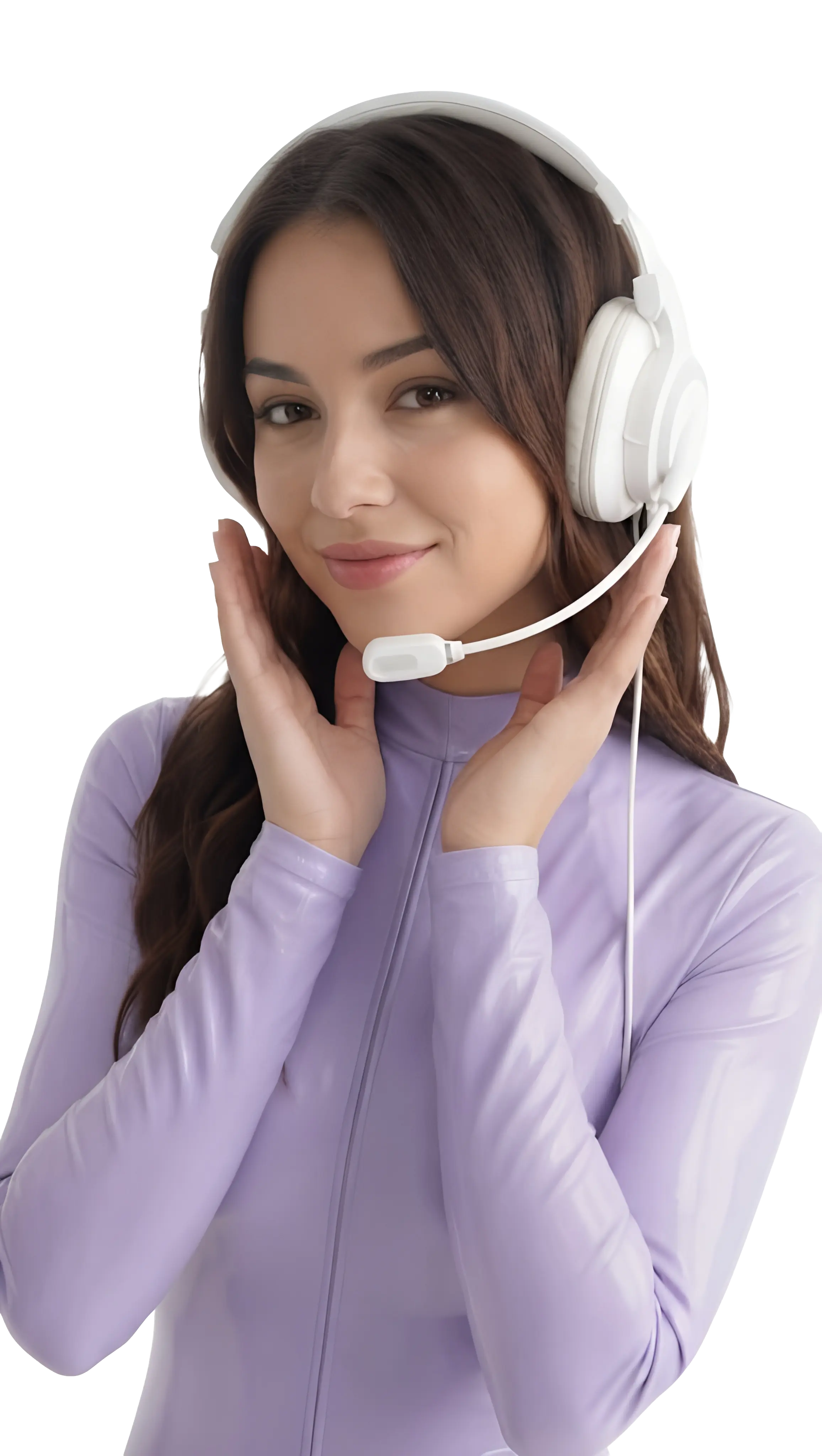 A Push2Pay account manager wearing a support headset